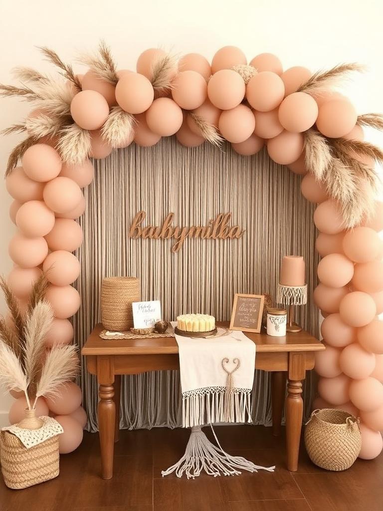 Boho Neutral party theme
